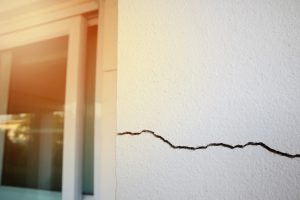 Crack,In,The,Wall,Of,A,Home,Indicating,Foundation,Defects